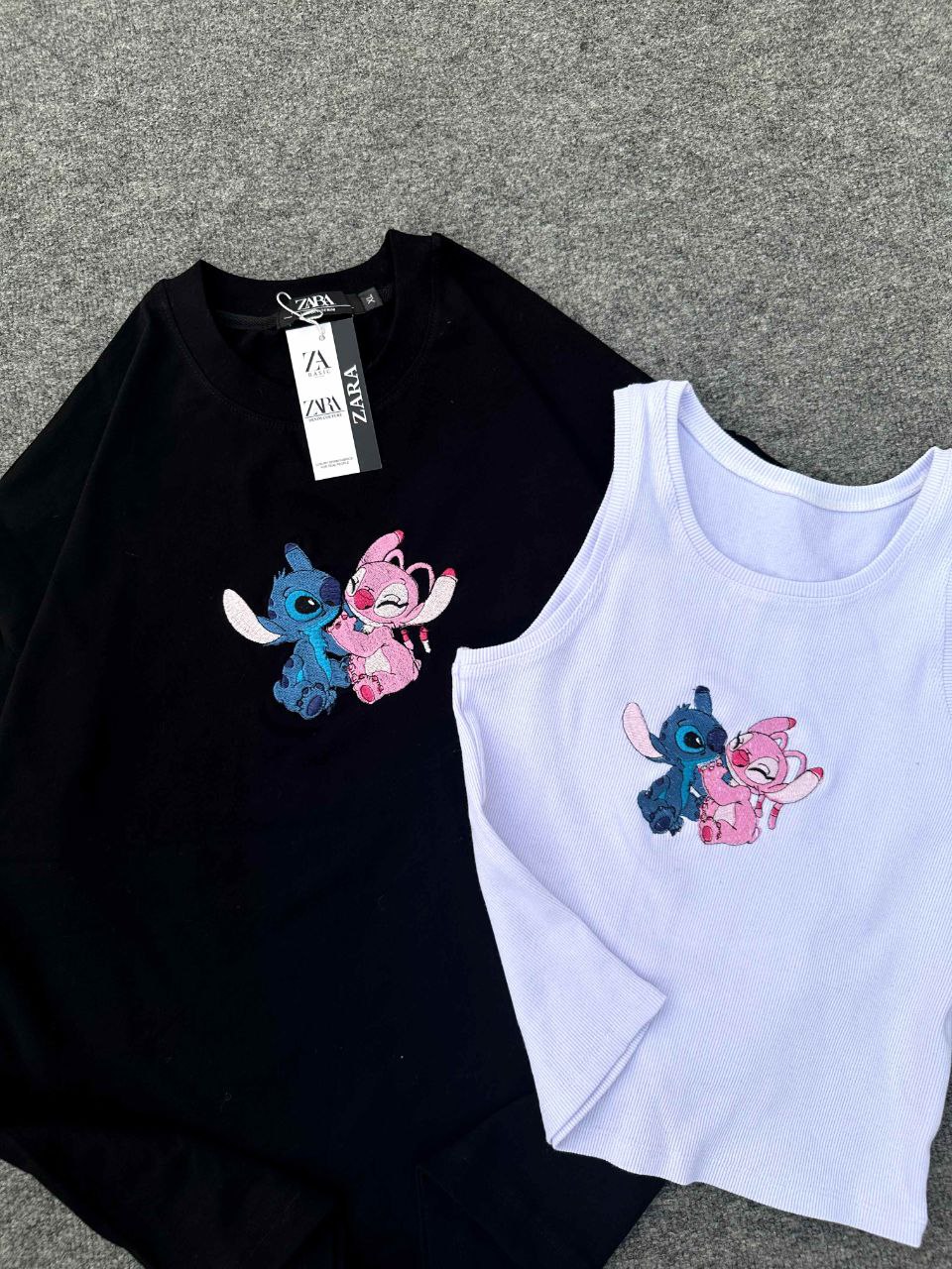 ست کراپ و تیشرت